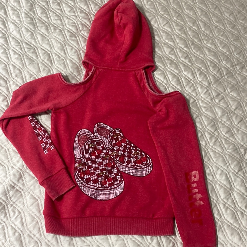 Butter girls sweaters with hoodie size 8-10